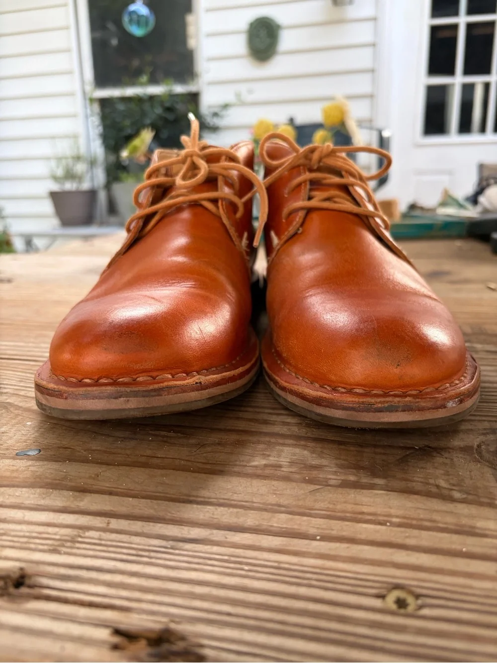 Cole Haan Men’s 8M Brown Leather Chukka Boots Lace Up Ankle Dress Casual